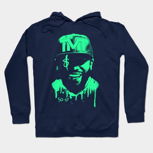 Floyd Money Mayweather Boxing Legend Hoodie by portraiteam